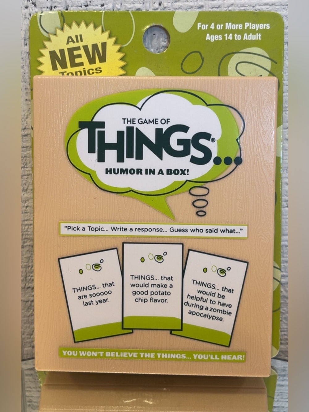 NIP - The Game of THINGS... Card Expansion Pack